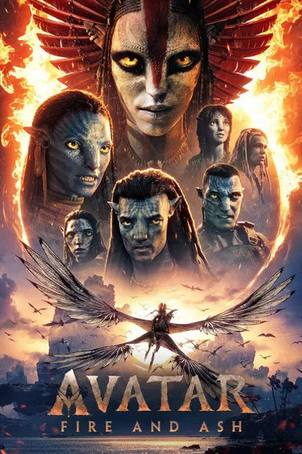 Cartel de Avatar Fire and Ash, una de las novedades del catálogo IPTV de Extreme IPTV