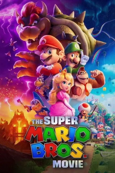 Cartel de The Super Mario Bros. Movie, cine familiar en la sección VOD de Extreme IPTV